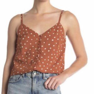Madewell Button-Down Cami Top in Inkspot Dots